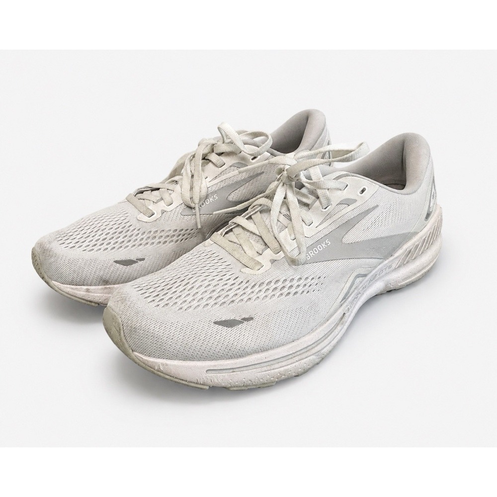 Brooks Adrenaline GTS 23 Women's 11 Wide White Gray Running Walking Shoes